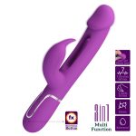 PRETTY LOVE - Kampas Purple, 7 vibration functions 4 licking settings - obrazek 2