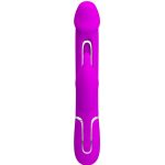 PRETTY LOVE - Kampas Rabbit 3 in 1, multifunction vibrator with tongue violet - obrazek 2
