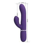 PRETTY LOVE - Mariana dark purple, 7 vibration functions, 7 thrusting settings, 4 rolling functions,4 nodding functions - obrazek 9
