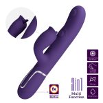 PRETTY LOVE - Gigi dark purple, 7 thumping functions 7 licking modes - obrazek 2