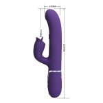 PRETTY LOVE - Gigi dark purple, 7 thumping functions 7 licking modes - obrazek 9