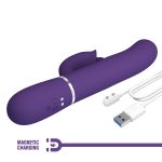PRETTY LOVE - Gigi dark purple, 7 thumping functions 7 licking modes - obrazek 11