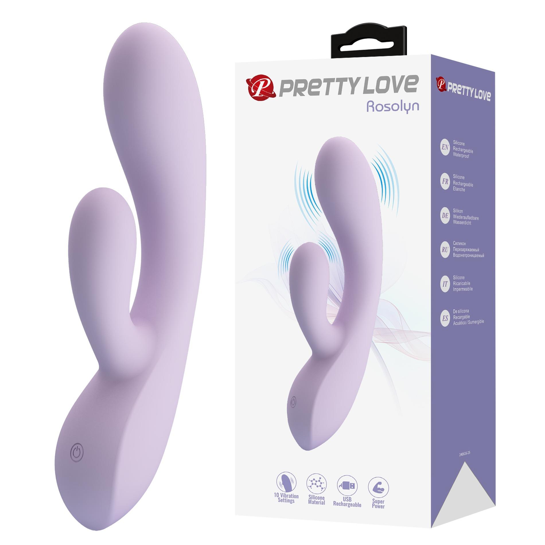 BW-500055-2_01 ROSOLYN, 10 vibration functions , USB rechargeable, Silicone - obrazek 1