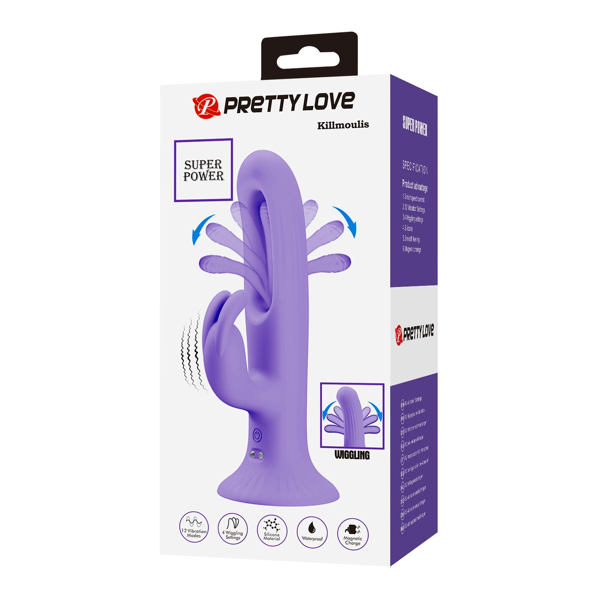 BW-500064_02 PRETTY LOVE - KILLMOULIS, 12 vibration functions 4 wiggling settings - obrazek 1
