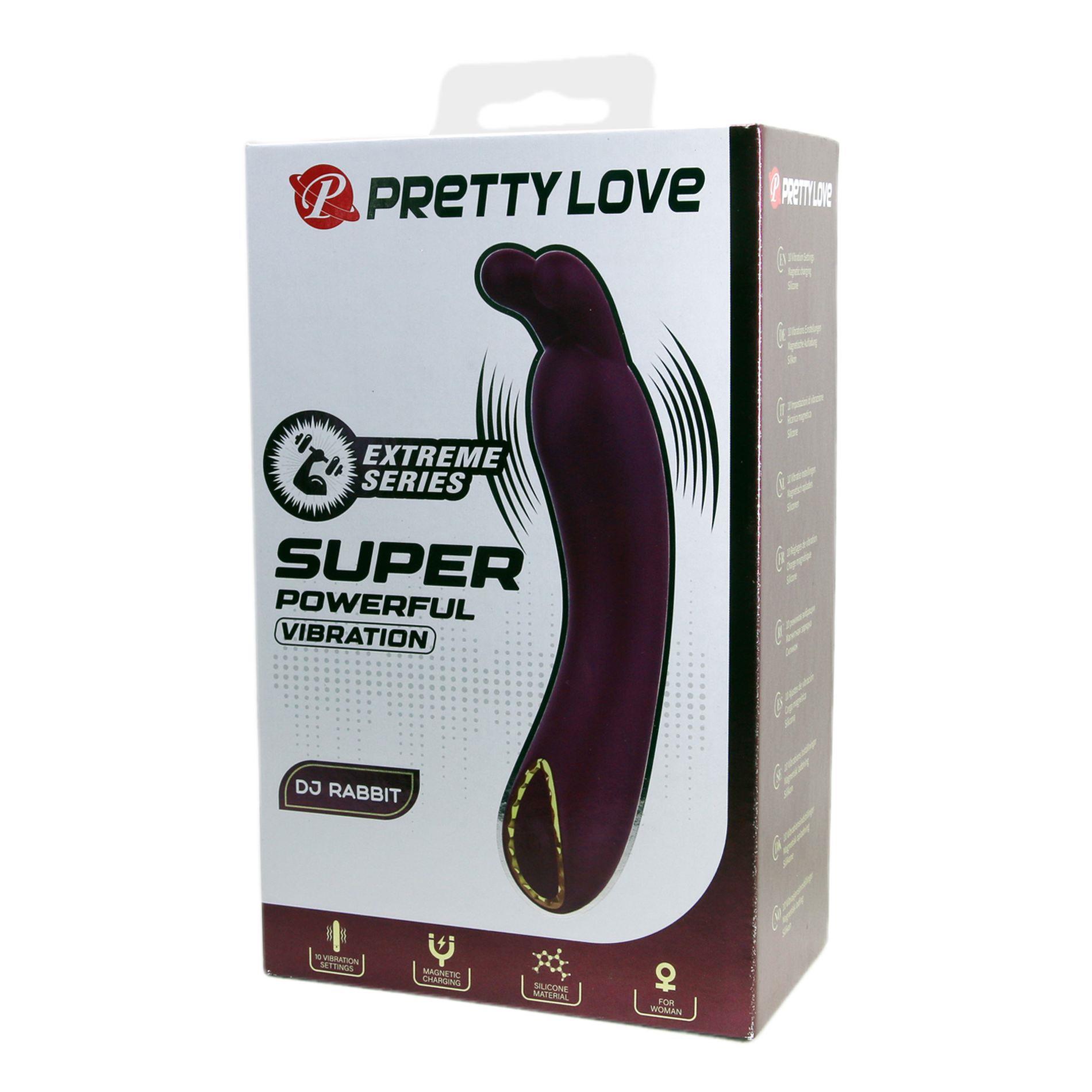 BW-500087_01 PRETTY LOVE - DJ RABBIT, 10 vibration functions, Silicone, Magnetic USB charging - obrazek 1
