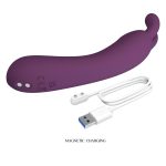 PRETTY LOVE - DJ RABBIT, 10 vibration functions, Silicone, Magnetic USB charging - obrazek 2
