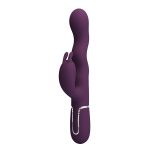 Pretty Love Laursen Dark Purple Waving & Vibrating Rabbit Vibrator - obrazek 3