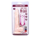 JAMES DEEN 8.5"" Vibrating Dildo - obrazek 8