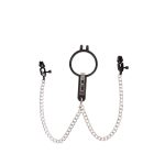 Humiliate Mouth Spreader with Nipple Clamps - obrazek 2