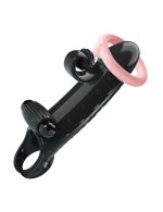 PRETTY LOVE - ROMANCE - VIBRATING PENIS SLEEVE BLACK - obrazek 6
