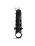 PRETTY LOVE - ROMANCE - VIBRATING PENIS SLEEVE BLACK - obrazek 11
